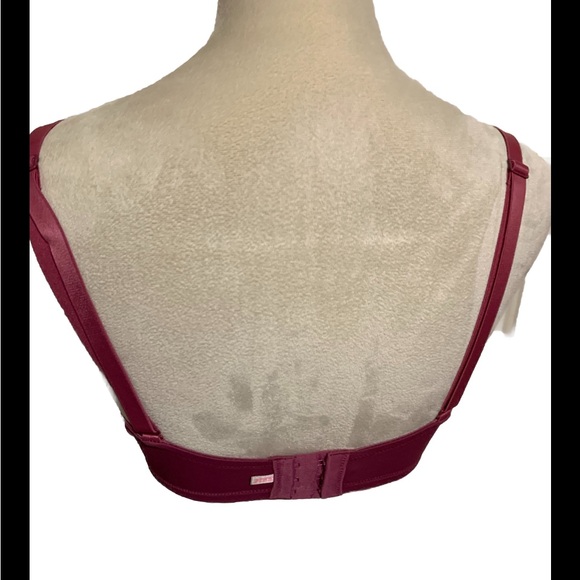 PINK by Victoria Secret Wear Everywhere Super Push Up Bra Magenta 34DD NWOT - Picture 2 of 4